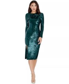 Dress the Population Womens Natalie Sequined Bodycon Dress - Macys at Macys