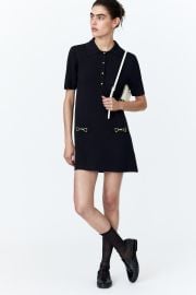 Dress with Collar - Navy blue - Ladies HampM US at H&M