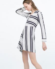 Dress with Seamed Skirt at Zara