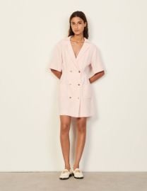 Dress with tailored collar - Dresses   Paris at Sandro