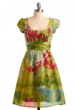 Dress with the same print at Modcloth