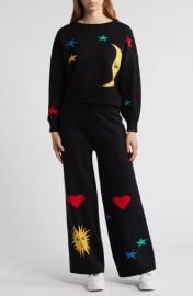 Dressed in Lala Celestial Knit Long Sleeve Sweater and Pants Set at Nordstrom