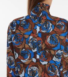 Dries Van Noten - Floral cotton blouse at Mytheresa