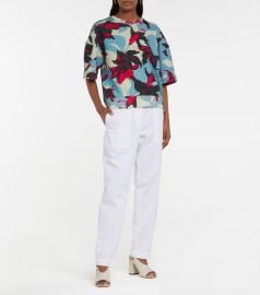 Dries Van Noten - Floral cotton jersey sweatshirt at Mytheresa