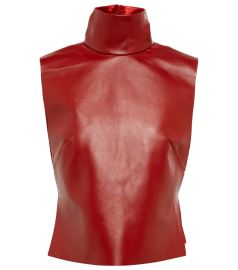 Dries Van Noten - Leather top at Mytheresa