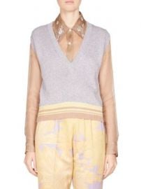 Dries Van Noten - Sleeveless Metallic Knit Pullover at Saks Fifth Avenue