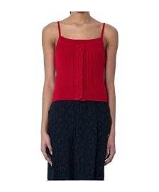Dries Van Noten Buttoned Rib Tank Top at Senser