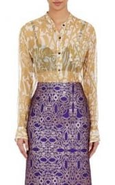 Dries Van Noten Calybe Button-Front Shirt at Barneys