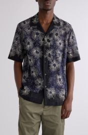 Dries Van Noten Carltone Floral Embroidered Camp Shirt at Nordstrom