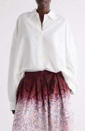 Dries Van Noten Casia Oversize Button-Up Shirt at Nordstrom