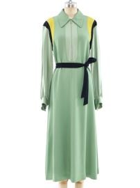 Dries Van Noten Celadon Crepe Dress at Arcade