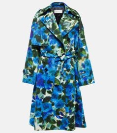 Dries Van Noten Floral Cotton Trench Coat at Mytheresa