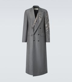 Dries Van Noten Floral Linen and Wool Coat at Mytheresa