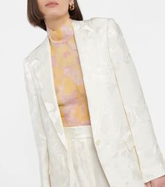 Dries Van Noten Floral jacquard blazer at Mytheresa