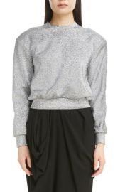 Dries Van Noten Halton Metallic Sweatershirt at Nordstrom