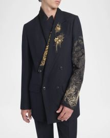 Dries Van Noten Mens Barton Embellished Dinner Jacket at Neiman Marcus