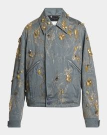 Dries Van Noten Mens Velen Embellished Jacket at Neiman Marcus
