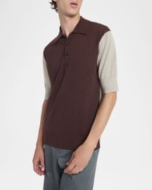 Dries Van Noten Menx27s Midland Colorblock Polo Shirt at Neiman Marcus