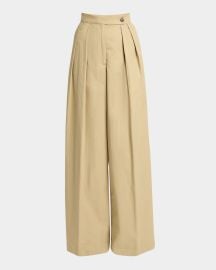 Dries Van Noten Pamplona Pleated Wide Leg Pants at Neiman Marcus