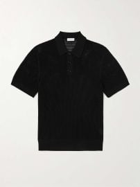 Dries Van Noten Pointelle Knit Polo Shirt at Mr Porter