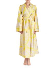 Dries Van Noten Ronchi Oversized Floral-Print Trench Coat   Neiman at Neiman Marcus