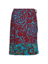 Dries Van Noten Scotts Embellished Floral Knee-Length Skirt | Saks Fifth Avenue at Saks Fifth Avenue
