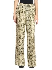 Dries Van Noten Snakeskin Print Wide Leg Pants at Saks Fifth Avenue