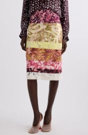 Dries Van Noten Stan Mixed Print Midi Skirt at Nordstrom