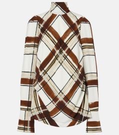 Dries van Noten Checked Top at Mytheresa