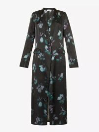 Dries van Noten Floral pattern long line silk jacket at Selfridges