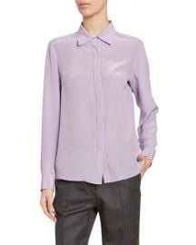 Dries van Noten Silk Button Front Blouse at Bergdorf Goodman