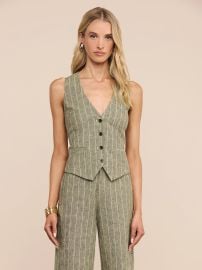 Drina Linen-Blend Vest at L'Agence