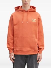 Drole De Monsieur Nfpm Hooded Cotton Sweatshirt Rust at Drole de Monsieur