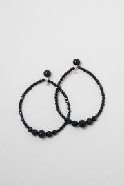 Drop Black Earrings at Saskia Diez