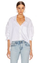 Drop Neck Oxford Shirt at Forward