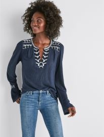 Drop Needle Embroidered Top at Lucky Brand