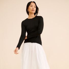 Drop-Waist Contrast Midi Dress Nuuly at Nuuly