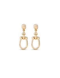Drop earrings with medium sized link United States at UNOde50