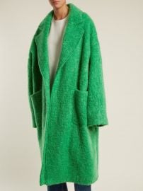 Dropped-shoulder wool-blend blanket coat at Matches