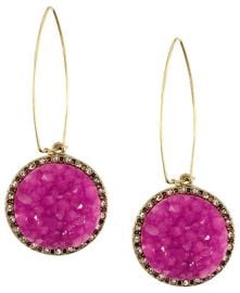 Druzy Earrings at Rachel Roy