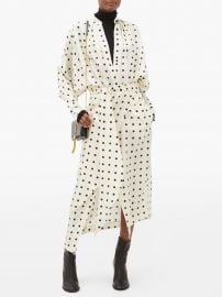 Dublin Polka Dot Silk-Satin Twill Dress by Petar Petrov at Matches