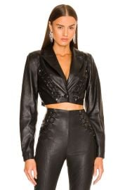 Dundas x Revolve Mercury Leather Blazer at Revolve