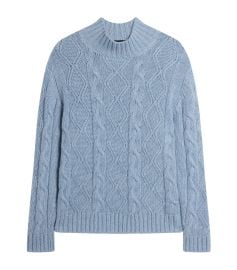 Dunhill Cashmere-Blend Aran Cable-Knit Sweater at Harrods