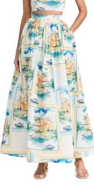 Dur Doux Palace Regattas Maxi Skirt YellowBlue M at Shopbop