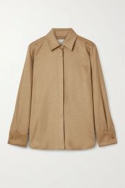 Durata camel hair shirt at Net a Porter