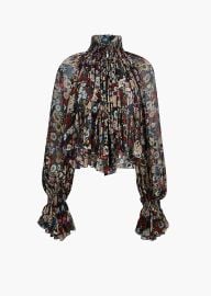Durer Top in Black Multi KHAITE at Khaite