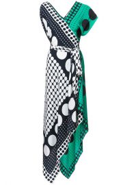 Dvf Diane Von Furstenberg Asymmetric Sleeve Scarf Dress  598 - Buy Online AW17 - Quick Shipping  Price at Farfetch