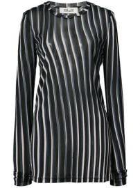 Dvf Diane Von Furstenberg Sheer Striped Fitted Pullover  168 - Shop SS18 Online - Fast Delivery  Price at Farfetch