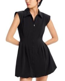 Dyanne Poplin Pleated Mini Dress at Bloomingdales