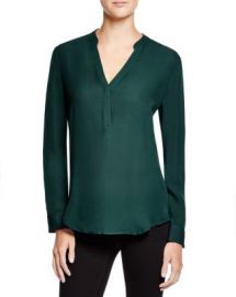 Dylan Gray Grommet Sleeve Silk Blouse at Bloomingdales